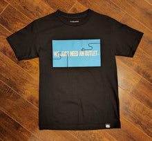 "Need An Outlet" Banner Short Sleeve Tee